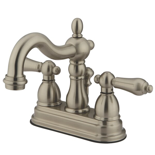 4" Centerset Bathroom Faucet, Brushed Nickel